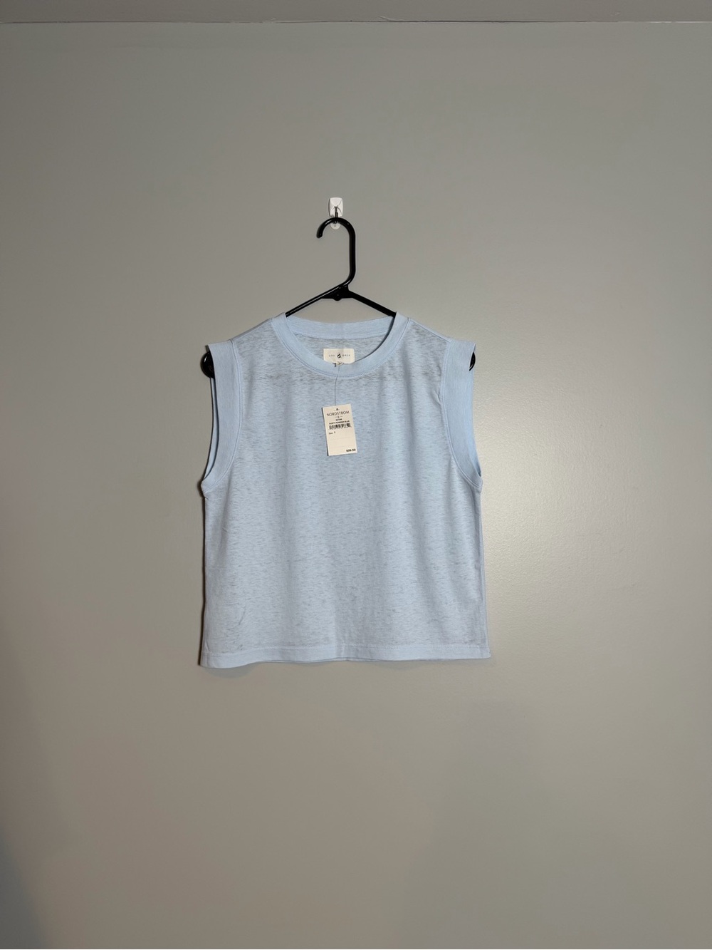 Lou & Grey Light Blue Crewneck Sleeveless Tank